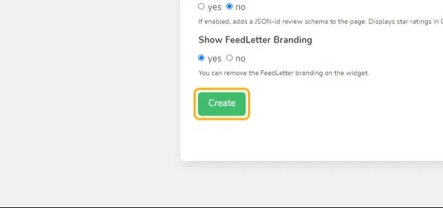 Click on Create