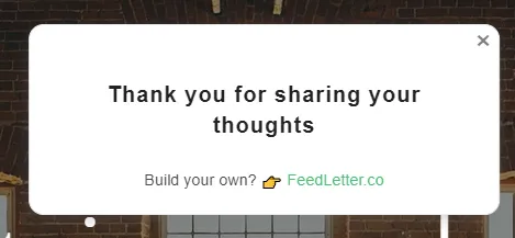 Test Your Widget: Thank You Screen